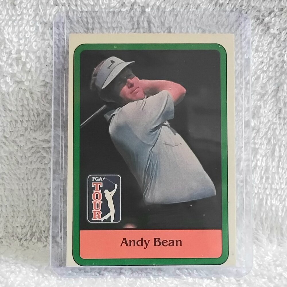 3/$25 E/NM 1981 Donruss Golf Inaugural Andy Bean RC PGA Tour Card 4!!